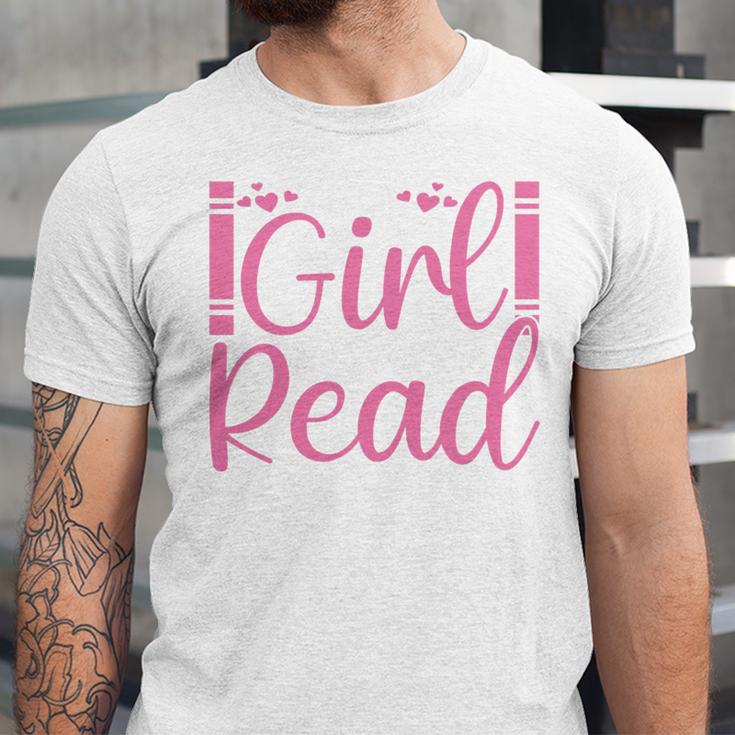 Just A Girl Who Loves To Read Book Lover Reading Books Unisex Jersey T-Shirt