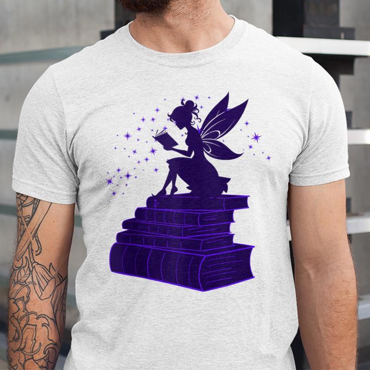 Kawaii Fairy Bookish Book Lover Library Read Unisex Jersey T-Shirt