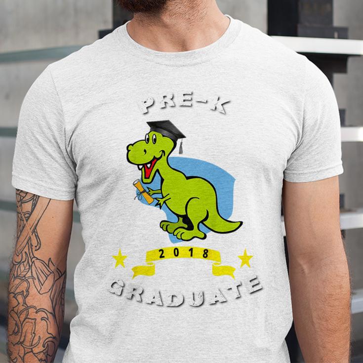 Kids Dinosaur Pre-K Graduation TShirt Kids Preschool Graduation Unisex Jersey T-Shirt