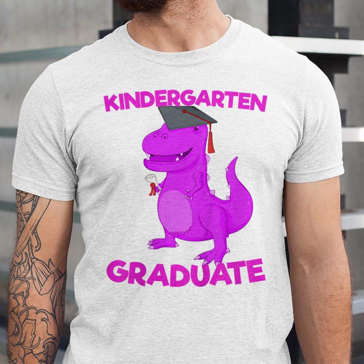 Kids Kindergarten Graduation Idea For Girls Dinosaur Unisex Jersey T-Shirt