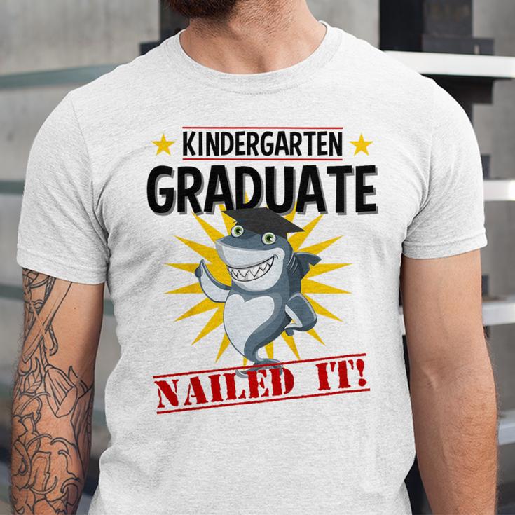 Kids Kindergarten Nailed It Shirt 2019 Shark Graduation Tee Unisex Jersey T-Shirt