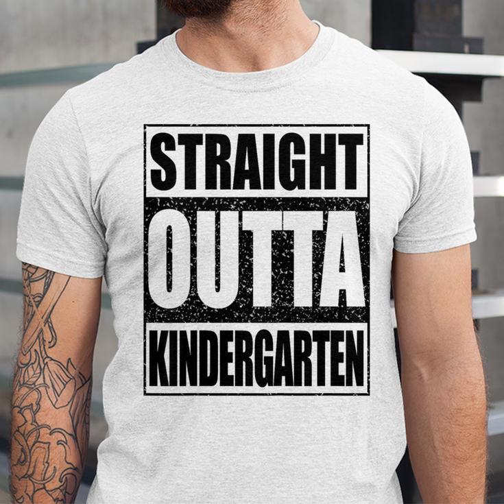 Kids Straight Outta Kindergarten Shirt Boy Girl Graduation Unisex Jersey T-Shirt
