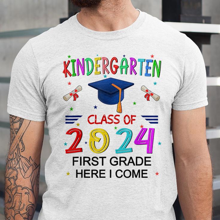 Kindergarten Graduation Class 2024 1st Grade Here I Come Unisex Jersey T-Shirt