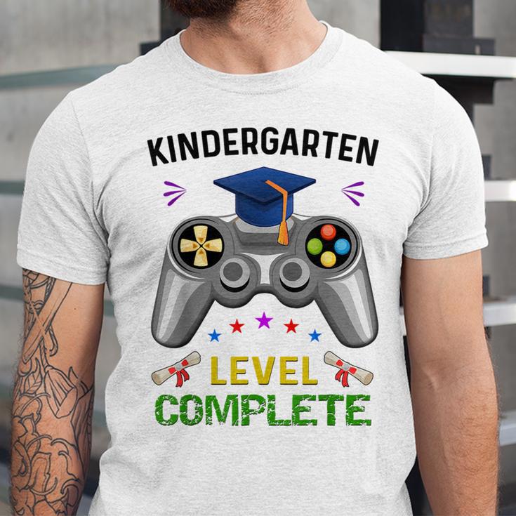 Kindergarten Level Complete Graduation Class 2023 Gamer Kids Unisex Jersey T-Shirt