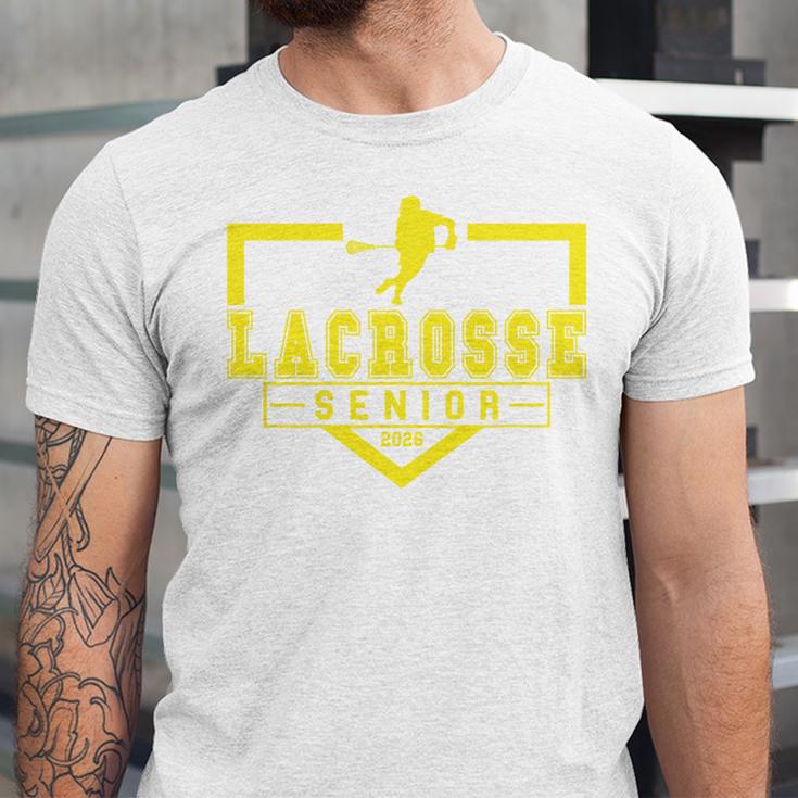 Lacrosse Senior Night Lacrosse Senior 2026 Graduation 20 Unisex Jersey T-Shirt
