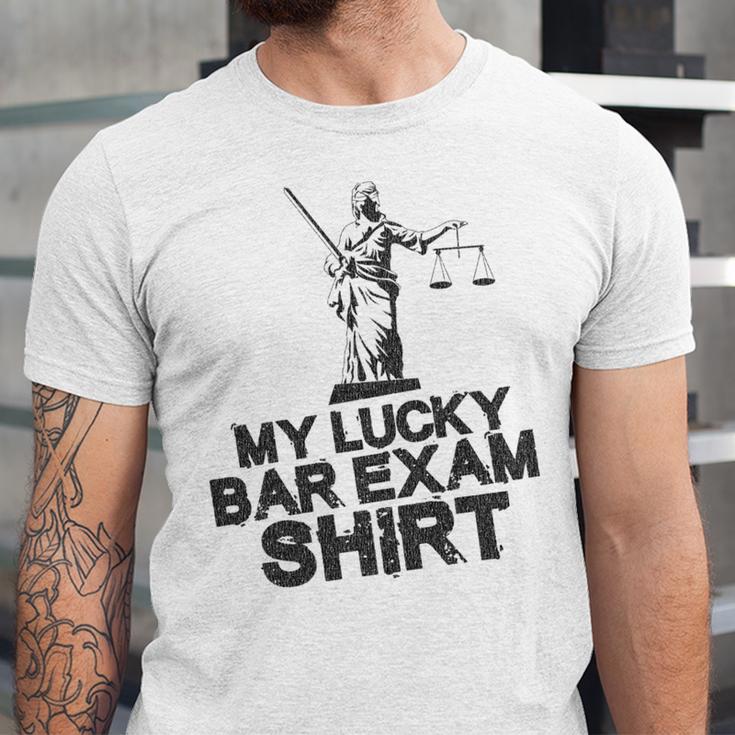 Law School Graduation My Lucky Bar Exam Shirt Lawyer Unisex Jersey T-Shirt