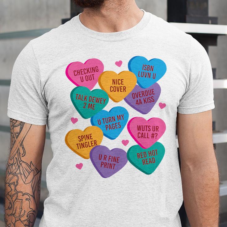 Librarian Shirt Valentines Book Worm Reading Tshirt Premium Tri-Blend Unisex Jersey T-Shirt
