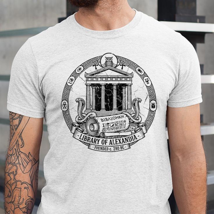 Library Of Alexandria Ancient Book Lover Librarian Books Unisex Jersey T-Shirt