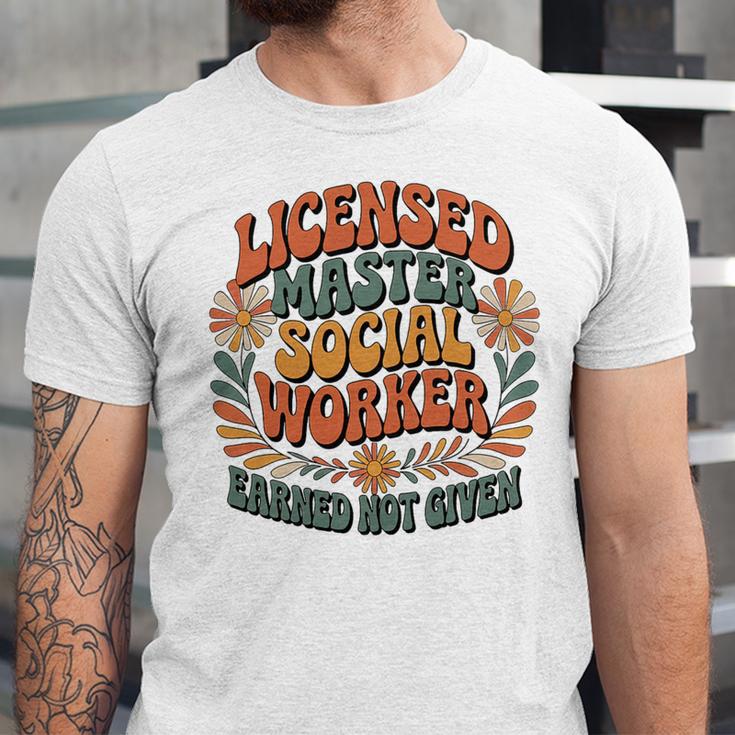 Licensed Social Worker Masters MSW LMSW Graduation 2026 Premium Tri-Blend Unisex Jersey T-Shirt