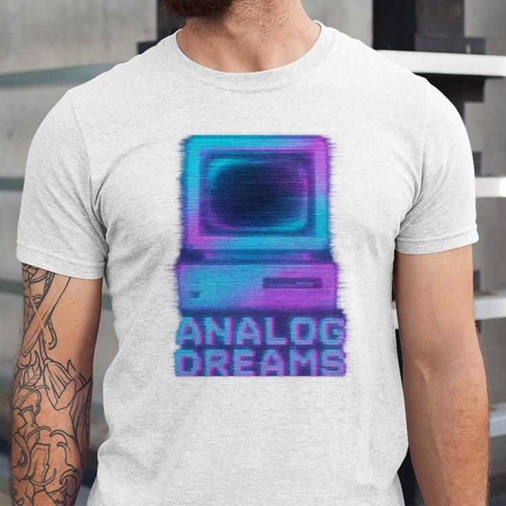 Lofi Reverie Analog Dreams Pixel 90s Desktop VHS Nostalgia Unisex Jersey T-Shirt