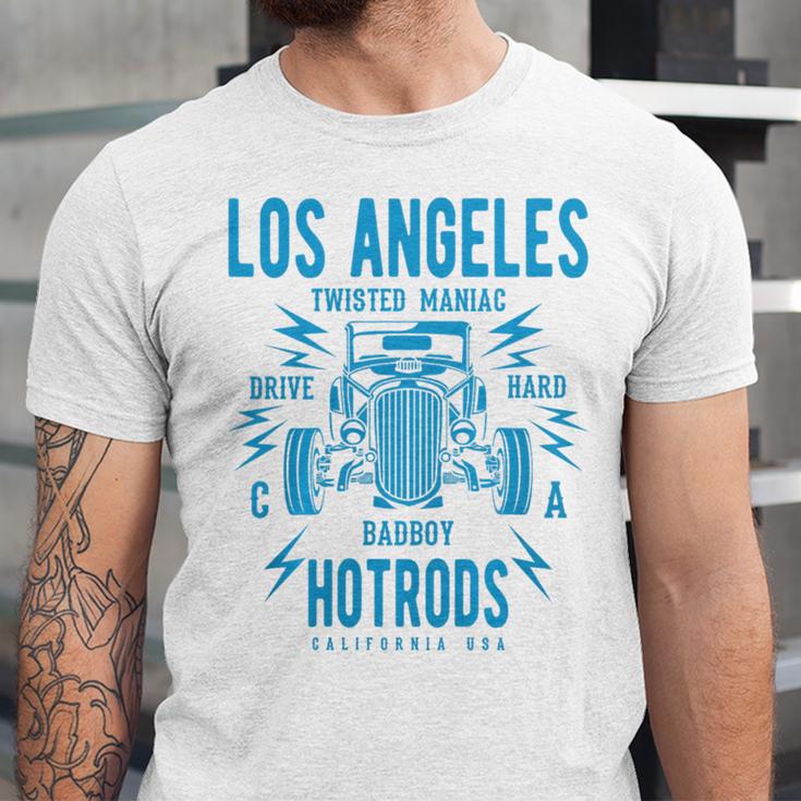 Los Angeles Hotrods Automotive Nostalgia Premium Tri-Blend Unisex Jersey T-Shirt