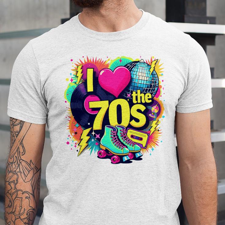 I Love The 70s Retro Cassette Roller Vinyl Nostalgia Vibes Premium Tri-Blend Unisex Jersey T-Shirt I Love The 70s Retro Cassette Roller Vinyl Nostalgia Vibes Premium Tri-Blend Unisex Jersey T-Shirt