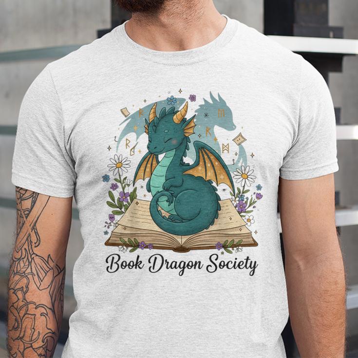 Magical Book Dragon Fantasy Reading Enthusiast Art Unisex Jersey T-Shirt Magical Book Dragon Fantasy Reading Enthusiast Art Unisex Jersey T-Shirt