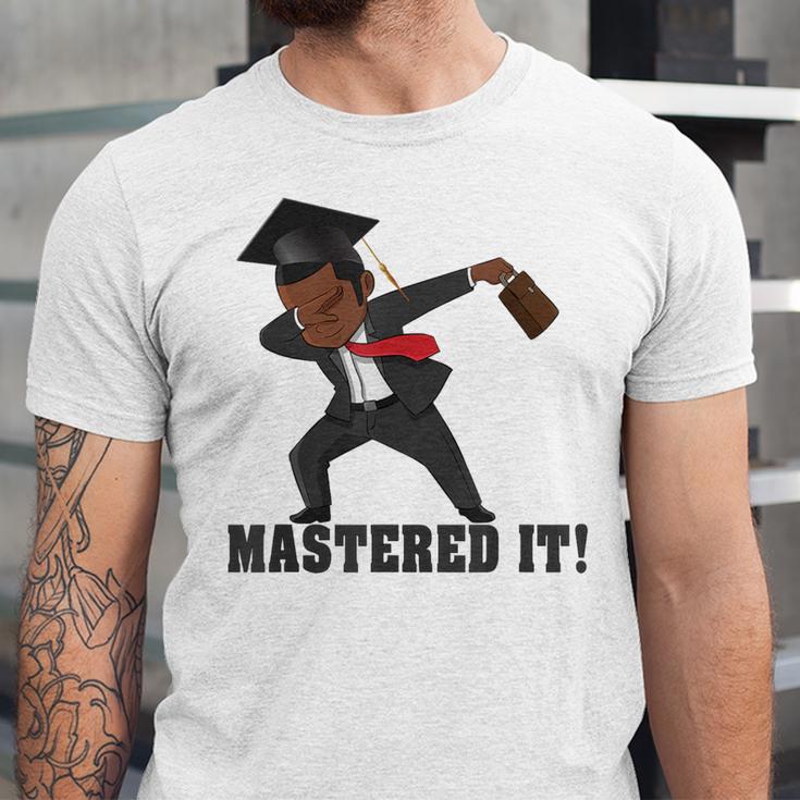 Masters Graduation Mastered It Dabbing Man Tee Unisex Jersey T-Shirt