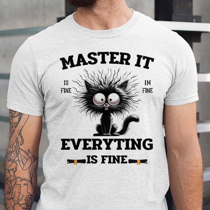 Masters Mastered It Graduate Master Degree Graduation Unisex Jersey T-Shirt