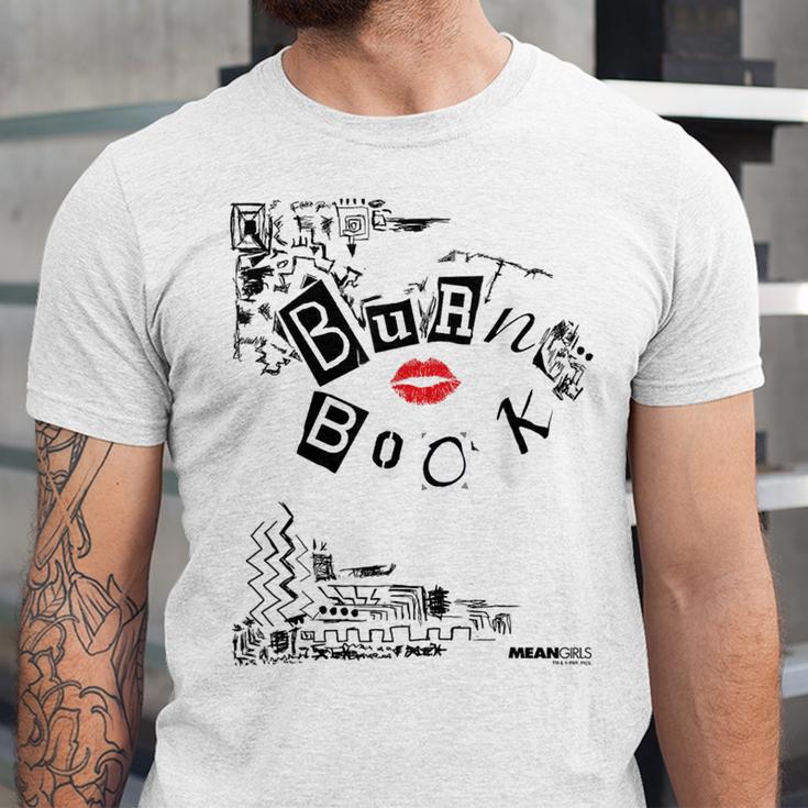 Mean Girls Burn Book Cover Art Unisex Jersey T-Shirt Mean Girls Burn Book Cover Art Unisex Jersey T-Shirt