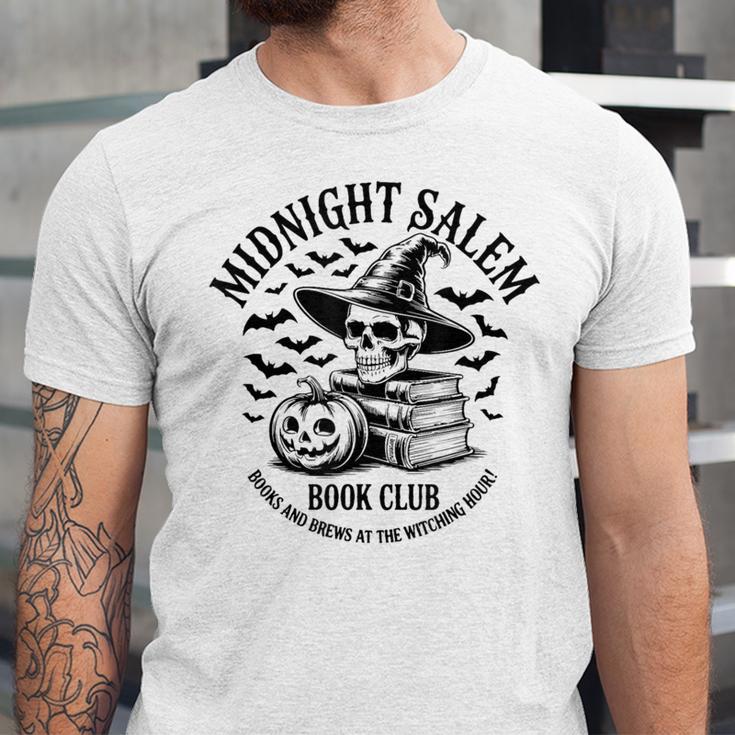 Midnight Salem Book Club Witchy Reads Unisex Jersey T-Shirt