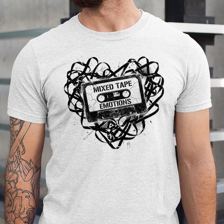 Mixed Tape Emotions Music Lover Nostalgia Quote Premium Tri-Blend Unisex Jersey T-Shirt