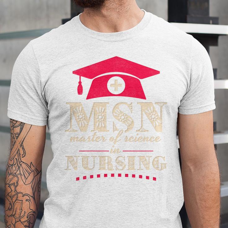 Msn Master Of Science In Nursing College Graduation Premium Tri-Blend Unisex Jersey T-Shirt