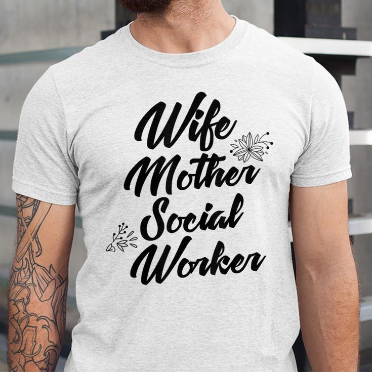 MSW Mom Graduation T-Shirt Social Worker Wife Mother Unisex Jersey T-Shirt