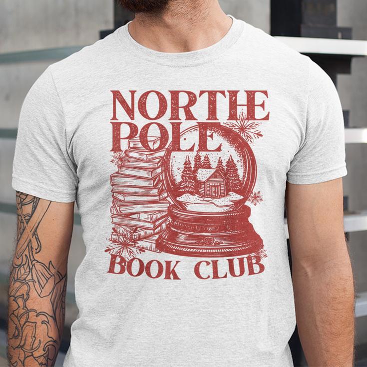 North Pole Book Club Christmas Unisex Jersey T-Shirt North Pole Book Club Christmas Unisex Jersey T-Shirt