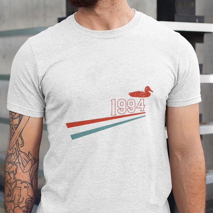 Nostalgia 90s Duck Goose Premium Tri-Blend Unisex Jersey T-Shirt