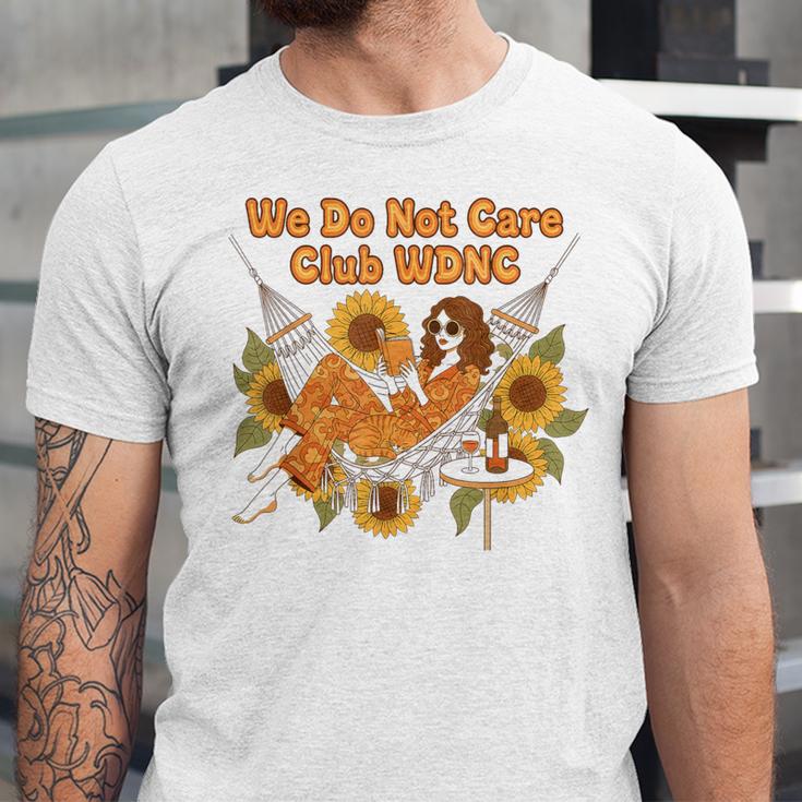 We Do Not Care Club WDNC Reading Book Boho Floral Unisex Jersey T-Shirt We Do Not Care Club WDNC Reading Book Boho Floral Unisex Jersey T-Shirt