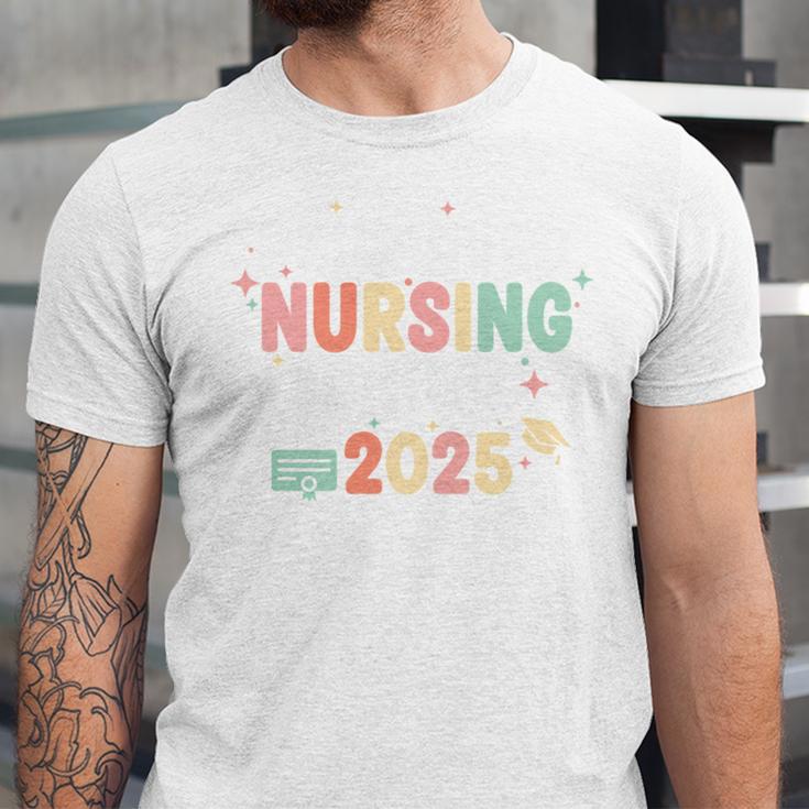 Nurse I Survived Nursing School Class Of 2025 Graduation Unisex Jersey T-Shirt