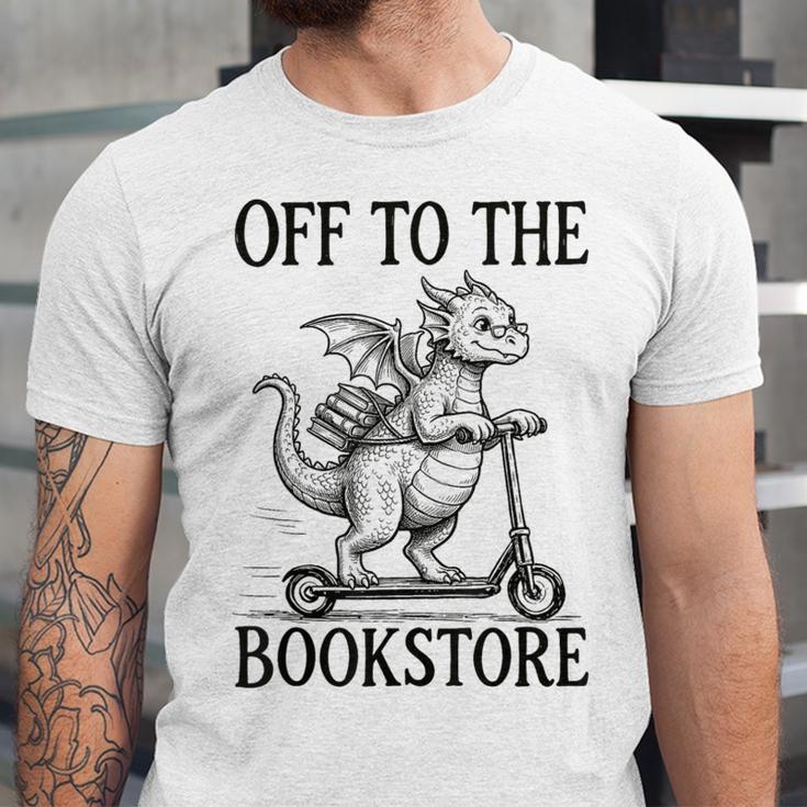 Off To The Bookstore Reading Bookworm Unisex Jersey T-Shirt
