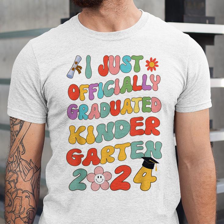 I Officially Graduated Kindergarten Graduation Class 2024 Unisex Jersey T-Shirt