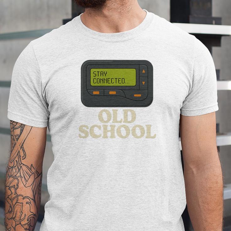 Old School 90s Pager Retro Nostalgia Vintage Tech Gen Unisex Jersey T-Shirt Old School 90s Pager Retro Nostalgia Vintage Tech Gen Unisex Jersey T-Shirt