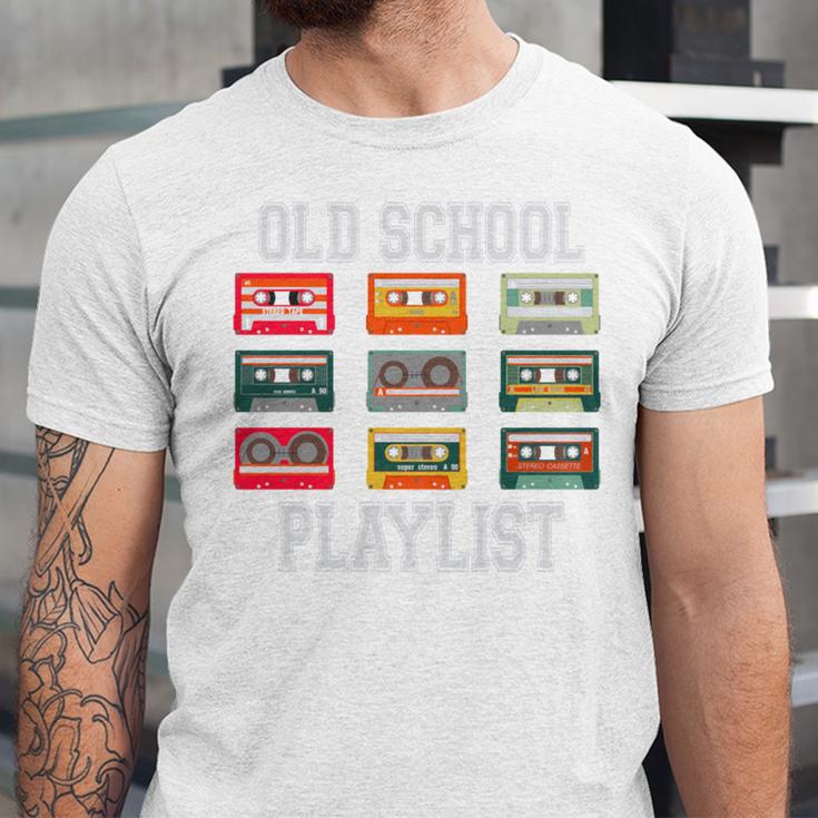 Old School Playlist Nostalgia Vibes Cassette Unisex Jersey T-Shirt Old School Playlist Nostalgia Vibes Cassette Unisex Jersey T-Shirt