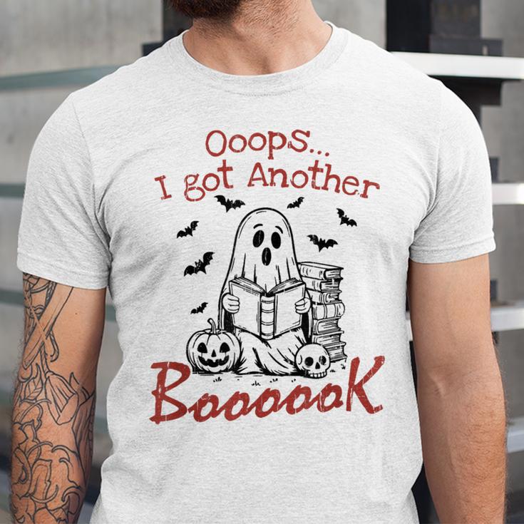 Oops I Got Another Book Boo Ghost Read Book Unisex Jersey T-Shirt