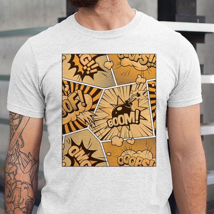 Orange Comic Book Orange Color Graphic Premium Tri-Blend Unisex Jersey T-Shirt