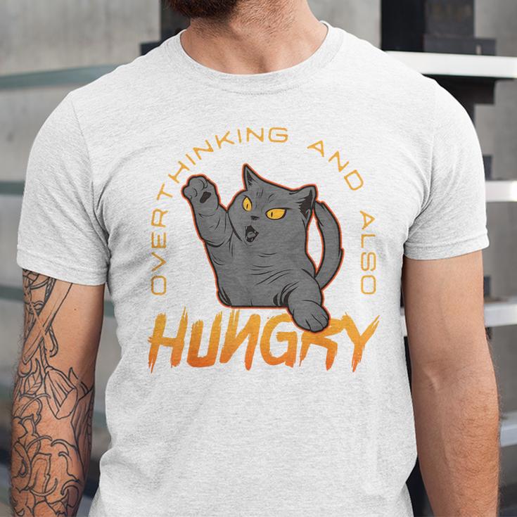 Overthinking And Also Hungry Introverted Overthinker Unisex Jersey T-Shirt
