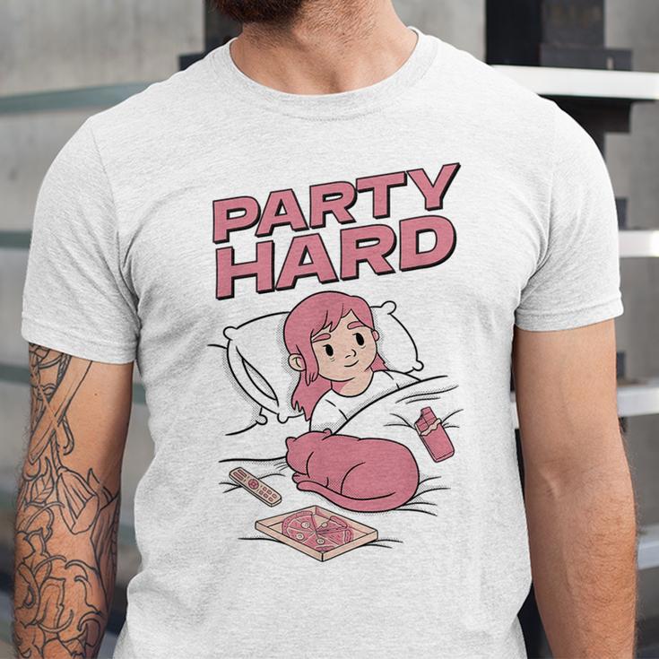 Party Hard Comfortable Stay At Home Introvert Unisex Jersey T-Shirt