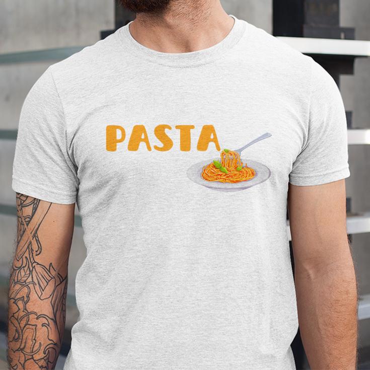 I Like Pasta And Maybe 3 People Introvert Foodie Premium Unisex Jersey T-Shirt