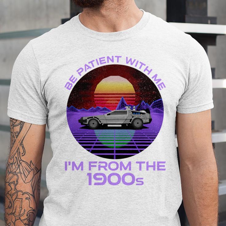 Be Patient With Me I'm From The 1900s Synthwave Unisex Jersey T-Shirt