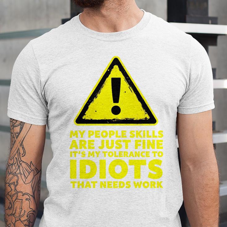 My People Skills Are Just Fine Sarcastic Introvert Premium Tri-Blend Unisex Jersey T-Shirt My People Skills Are Just Fine Sarcastic Introvert Premium Tri-Blend Unisex Jersey T-Shirt
