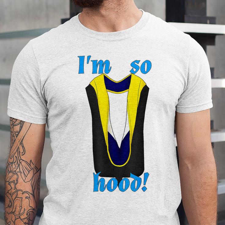 PhD Hood Graduation Shirt Doctorate Degree Doctoral Unisex Jersey T-Shirt