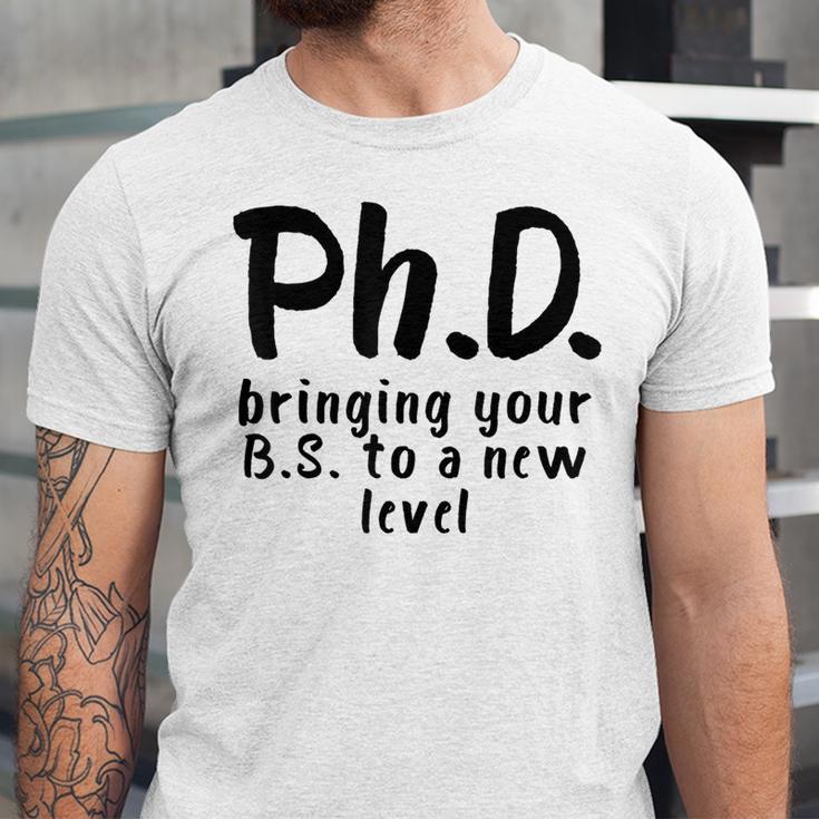 Phd Shirt Bs Doctorate Graduation Doctoral Unisex Jersey T-Shirt