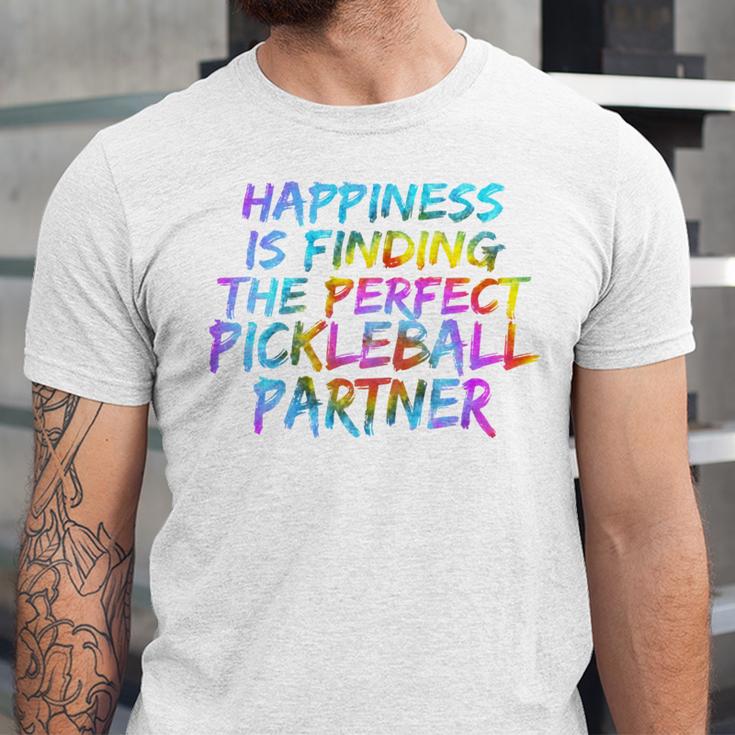 Pickleball Saying Introvert Pickleball Game Partner Unisex Jersey T-Shirt