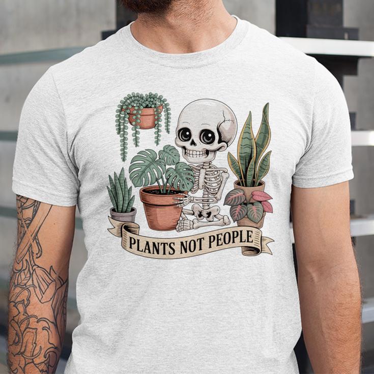 Plant Introvert Gardener Houseplant Botanical Women Men Kids Unisex Jersey T-Shirt