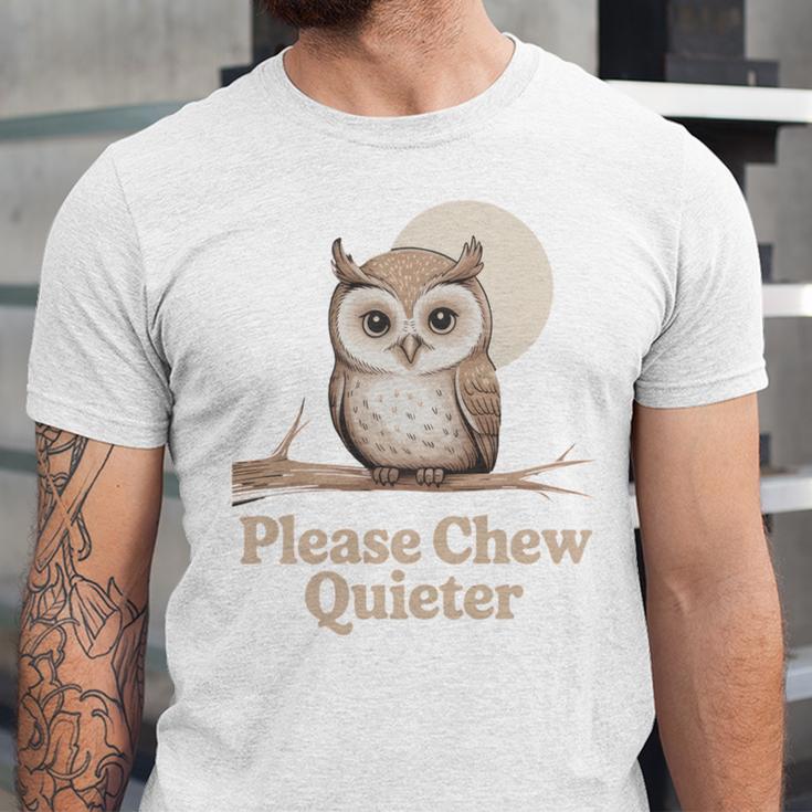 Please Chew Quieter Introvert Christmas Bird Lover Unisex Jersey T-Shirt Please Chew Quieter Introvert Christmas Bird Lover Unisex Jersey T-Shirt