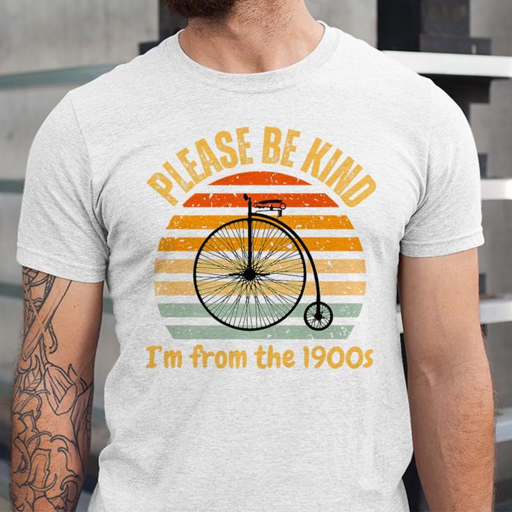 Please Be Kind I'm From The 1900s Penny Farthing Premium Unisex Jersey T-Shirt Please Be Kind I'm From The 1900s Penny Farthing Premium Unisex Jersey T-Shirt