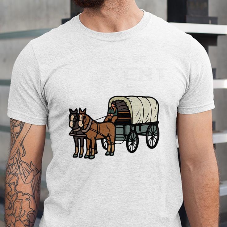 Please Be Patient I'm From The 1900s Amish Wagon & Vintage Premium Unisex Jersey T-Shirt