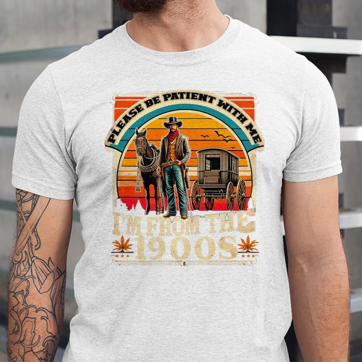Please Be Patient With Me I'm From The 1900s Cowboy Premium Unisex Jersey T-Shirt Please Be Patient With Me I'm From The 1900s Cowboy Premium Unisex Jersey T-Shirt