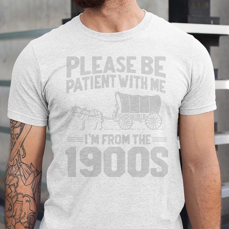 Please Be Patient I'm From The 1900s Over The Hill Premium Tri-Blend Unisex Jersey T-Shirt