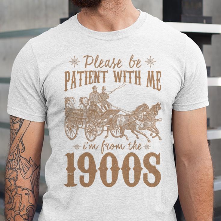 Please Be Patient I'm From The 1900s Mom Dad Men Women Premium Tri-Blend Unisex Jersey T-Shirt Please Be Patient I'm From The 1900s Mom Dad Men Women Premium Tri-Blend Unisex Jersey T-Shirt