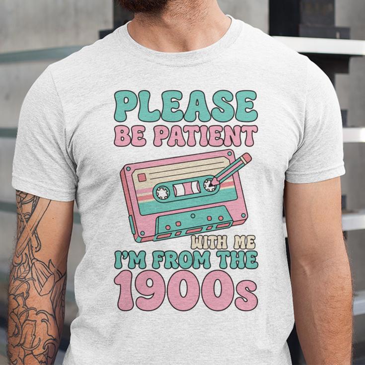 Please Be Patient With Me I'm From The 1900s Retro Cassette Unisex Jersey T-Shirt Please Be Patient With Me I'm From The 1900s Retro Cassette Unisex Jersey T-Shirt